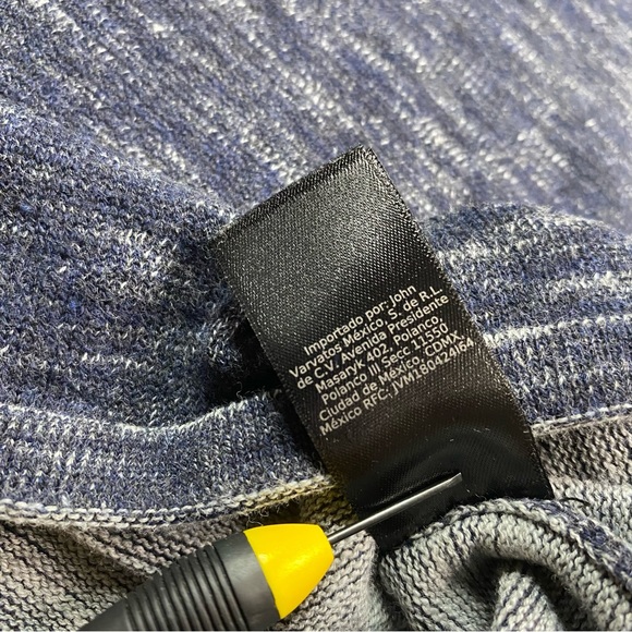 John Varvatos Sweater Men M Heathered Gray Lightweight Pullover Crew Neck Casual - Picture 10 of 14